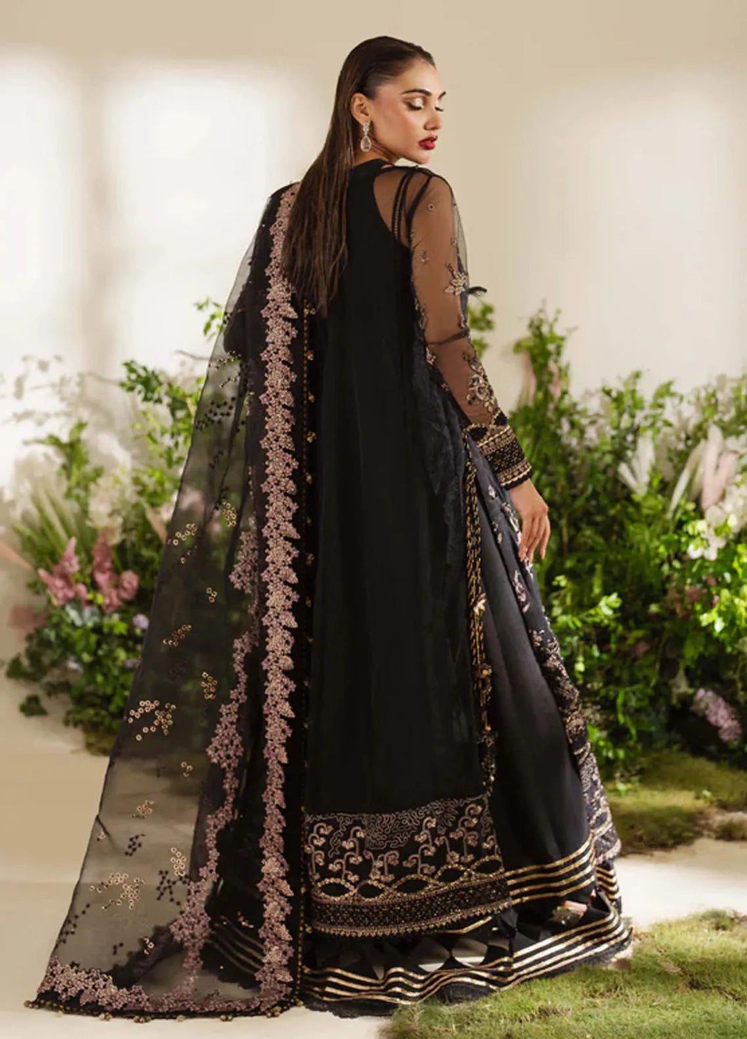 Reem By Zoya And Fatima Embroidered Net Suit Unstitched 3 Piece ZOF24R Afrah - Formal Collection