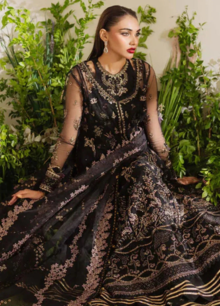 Reem By Zoya And Fatima Embroidered Net Suit Unstitched 3 Piece ZOF24R Afrah - Formal Collection