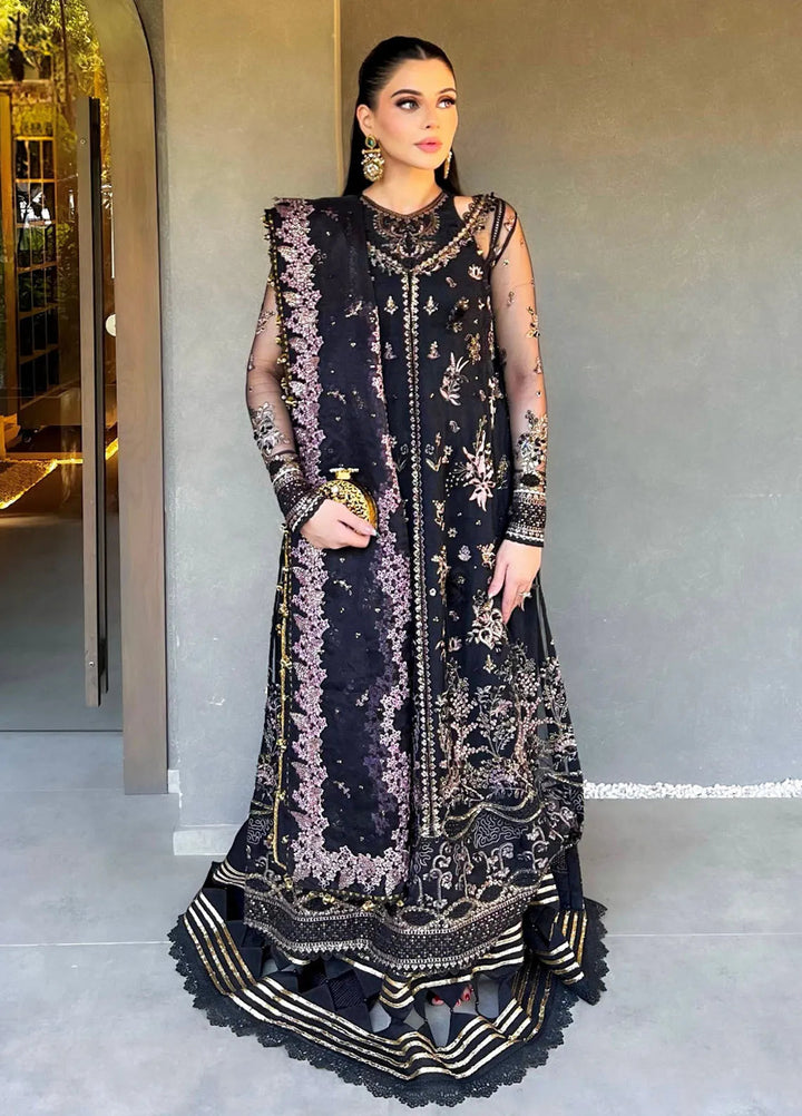 Reem By Zoya And Fatima Embroidered Net Suit Unstitched 3 Piece ZOF24R Afrah - Formal Collection