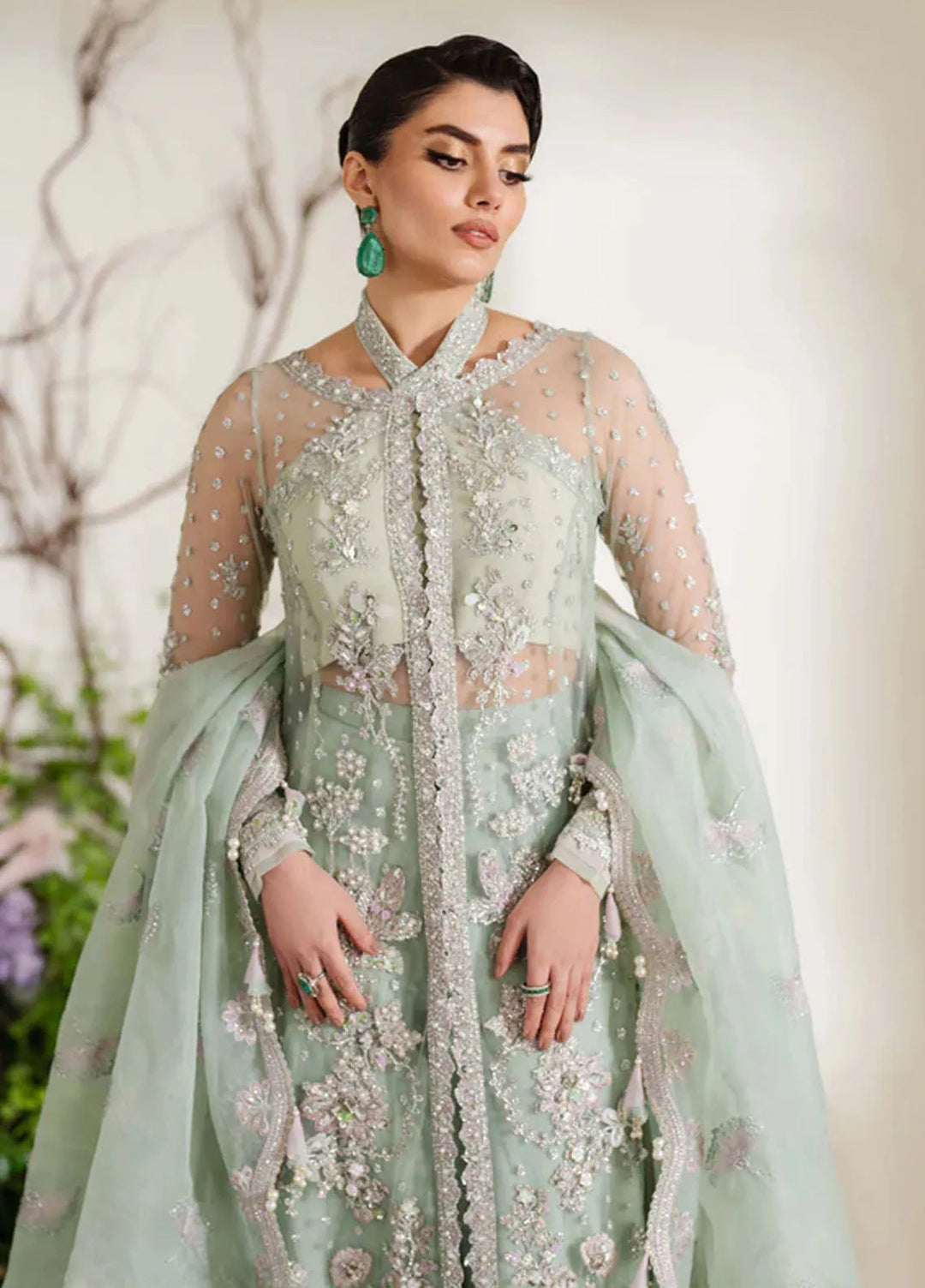 Reem By Zoya And Fatima Embroidered Net Suit Unstitched 3 Piece ZOF24R Mahin - Formal Collection
