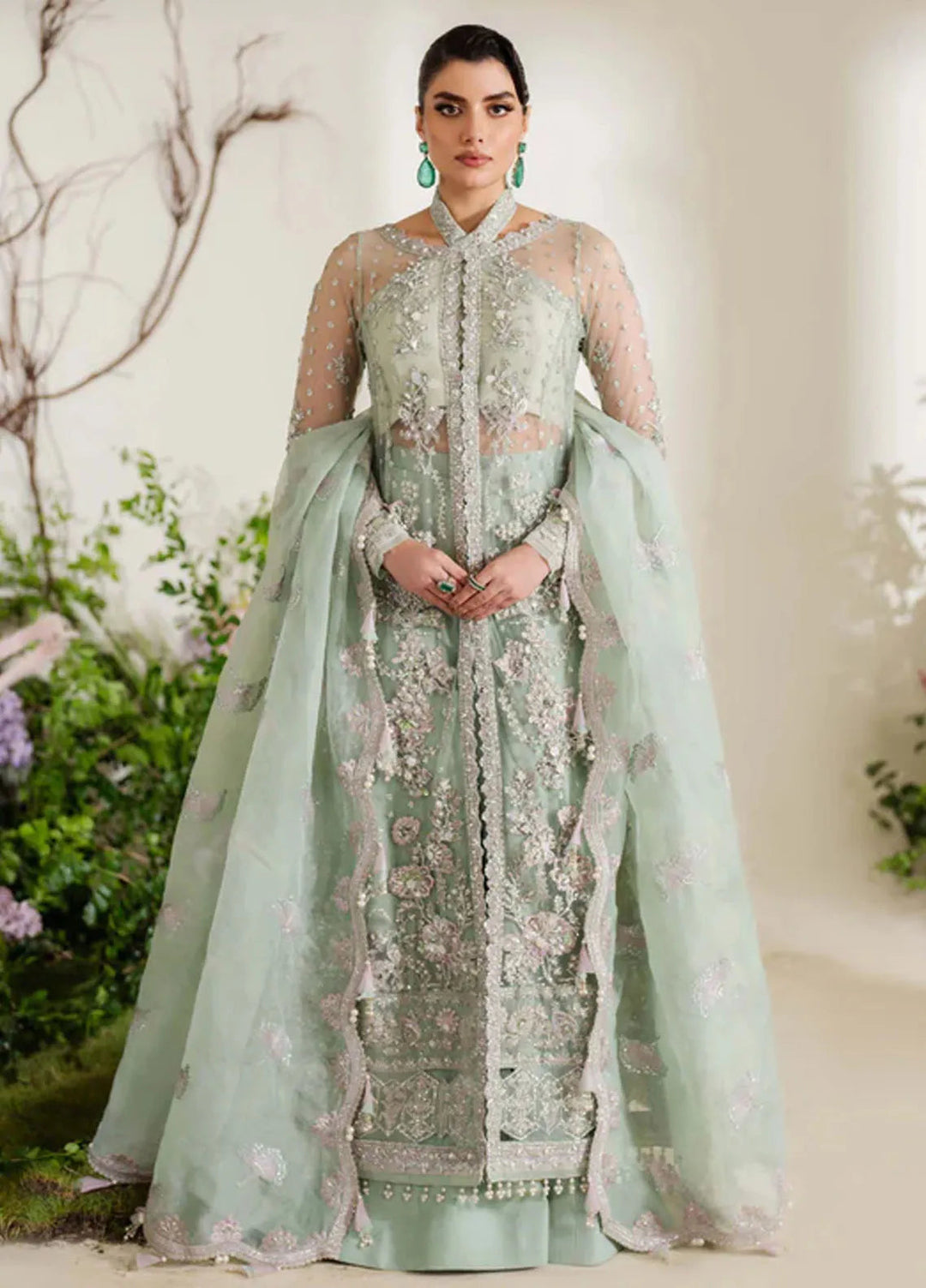 Reem By Zoya And Fatima Embroidered Net Suit Unstitched 3 Piece ZOF24R Mahin - Formal Collection