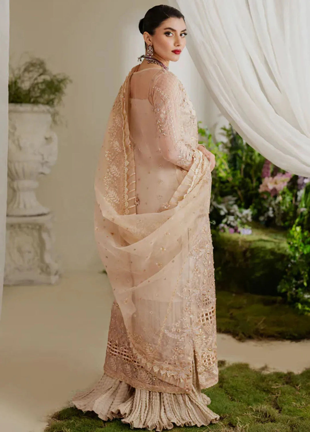 Reem By Zoya And Fatima Embroidered Organza Suit Unstitched 3 Piece ZOF24R Esra - Formal Collection