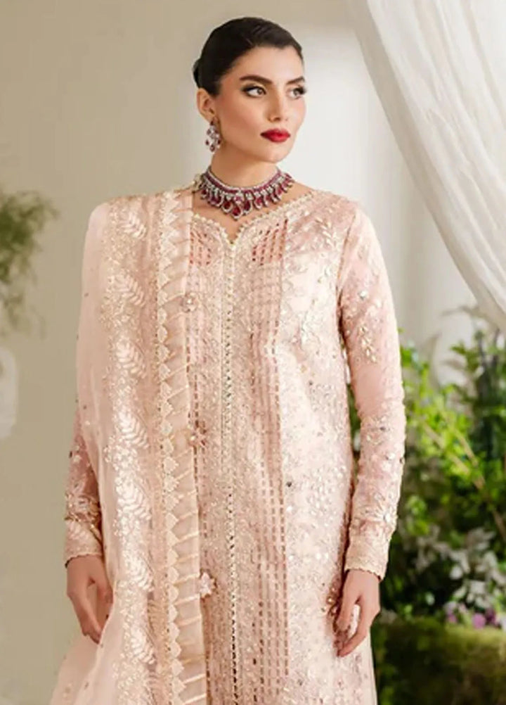 Reem By Zoya And Fatima Embroidered Organza Suit Unstitched 3 Piece ZOF24R Esra - Formal Collection