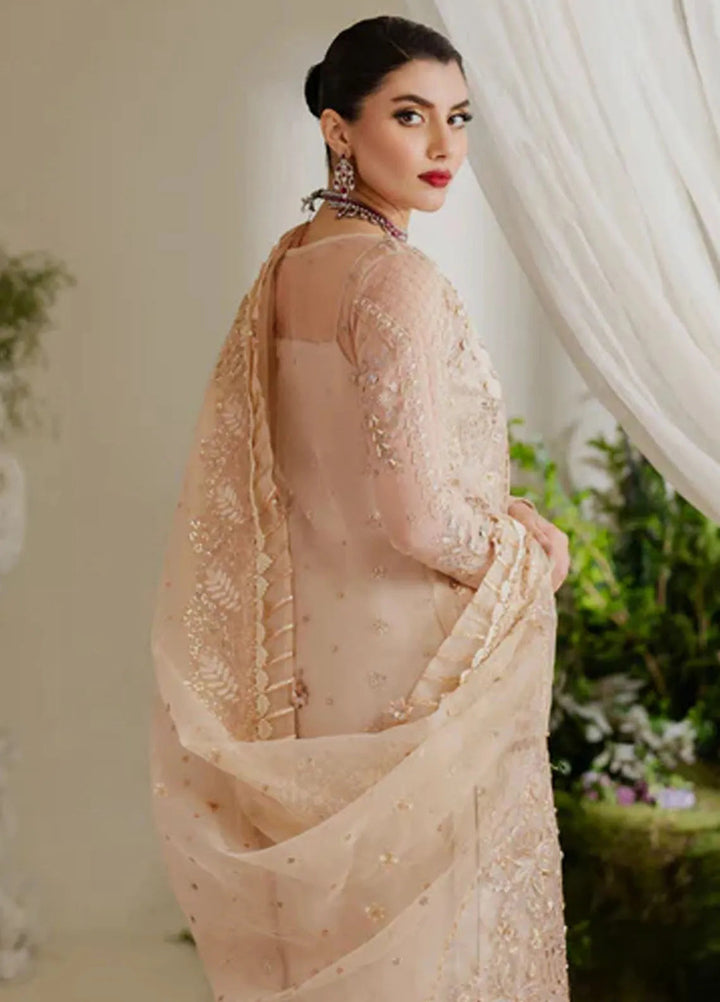 Reem By Zoya And Fatima Embroidered Organza Suit Unstitched 3 Piece ZOF24R Esra - Formal Collection