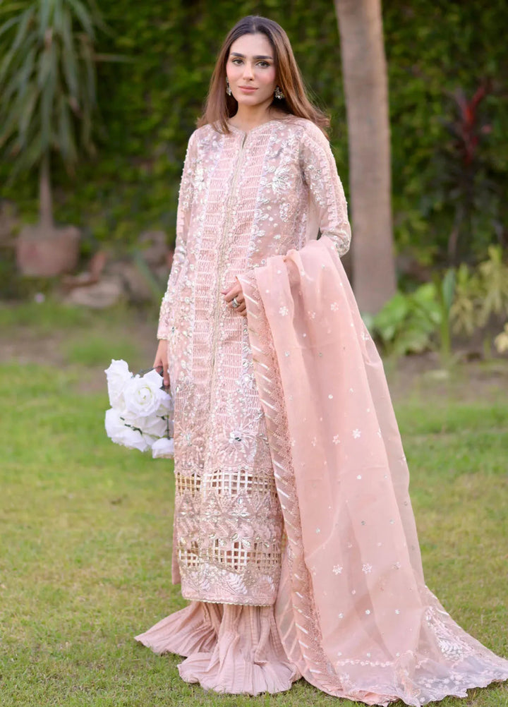 Reem By Zoya And Fatima Embroidered Organza Suit Unstitched 3 Piece ZOF24R Esra - Formal Collection