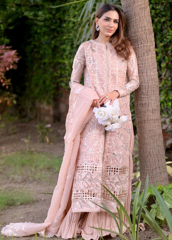 Reem By Zoya And Fatima Embroidered Organza Suit Unstitched 3 Piece ZOF24R Esra - Formal Collection