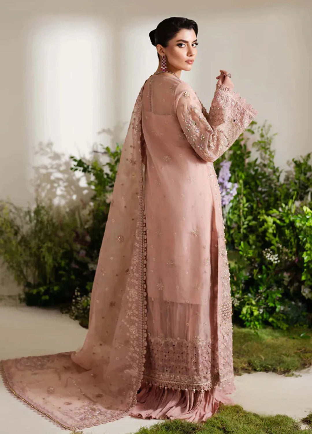 Reem By Zoya And Fatima Embroidered Organza Suit Unstitched 3 Piece ZOF24R Naila - Formal Collection
