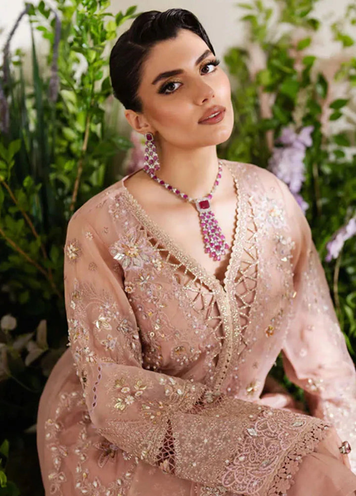 Reem By Zoya And Fatima Embroidered Organza Suit Unstitched 3 Piece ZOF24R Naila - Formal Collection