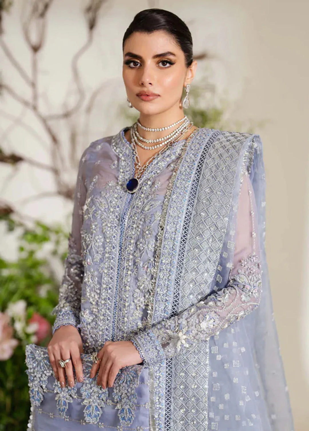 Reem By Zoya And Fatima Embroidered Organza Suit Unstitched 3 Piece ZOF24R Nora - Formal Collection
