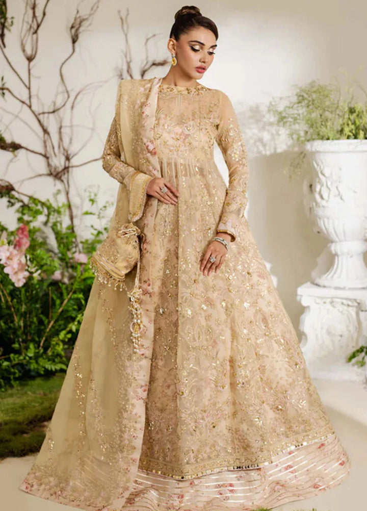 Reem By Zoya And Fatima Embroidered Organza Suit Unstitched 3 Piece ZOF24R Tania - Formal Collection