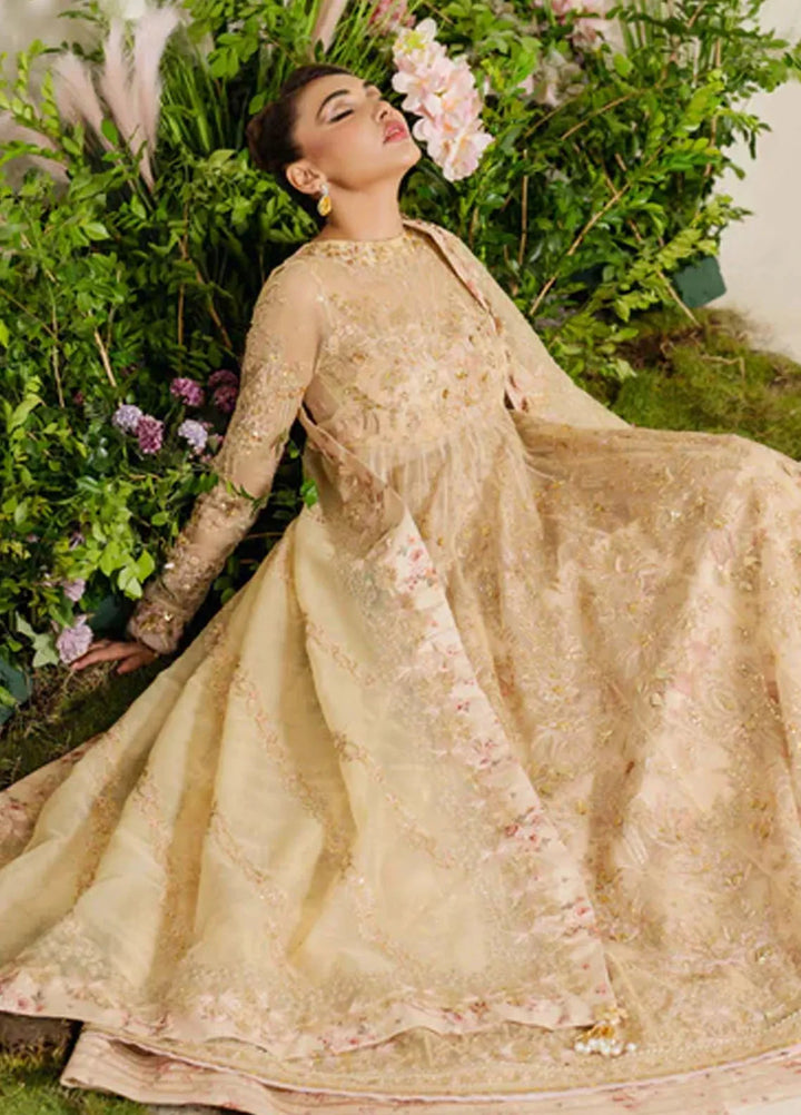 Reem By Zoya And Fatima Embroidered Organza Suit Unstitched 3 Piece ZOF24R Tania - Formal Collection