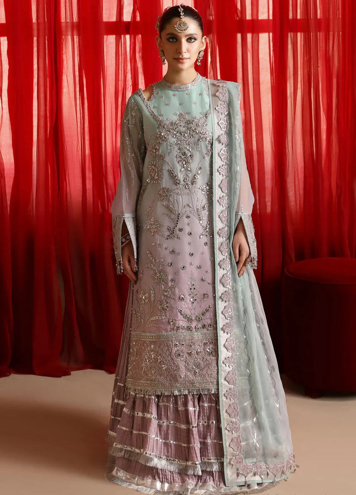 Reena By Alizeh Embroidered Chiffon Suit Unstitched 3 Piece AFB24RW D-03 Amani - Formal Collection