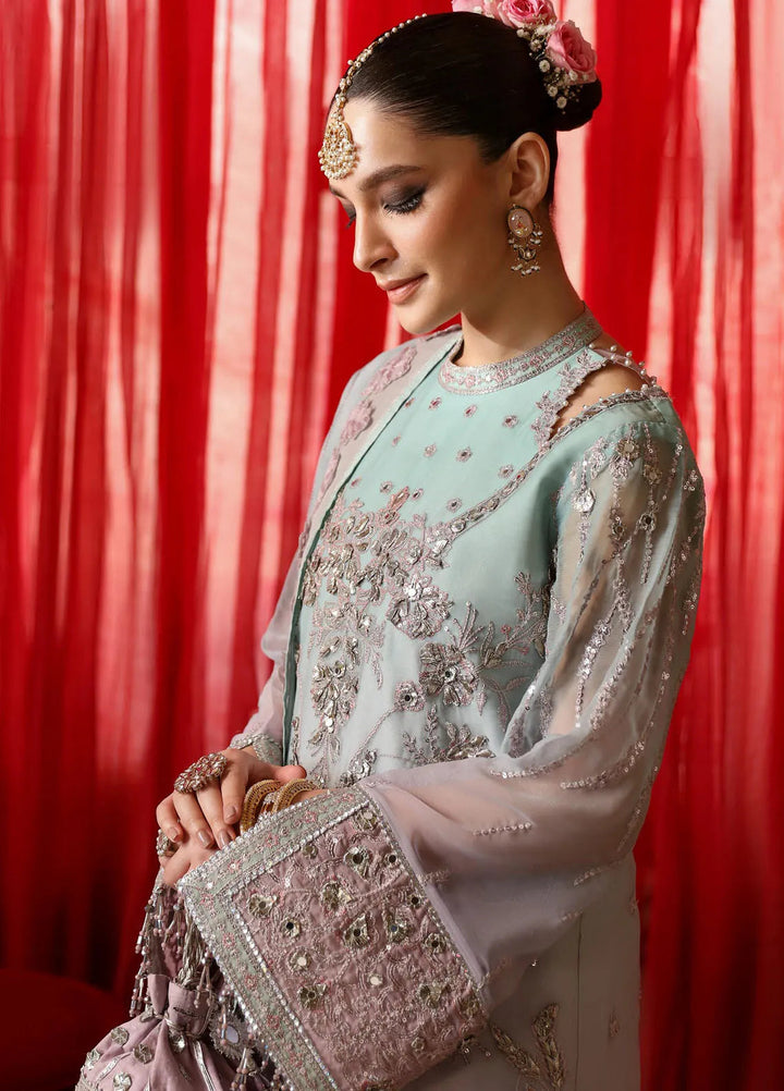 Reena By Alizeh Embroidered Chiffon Suit Unstitched 3 Piece AFB24RW D-03 Amani - Formal Collection
