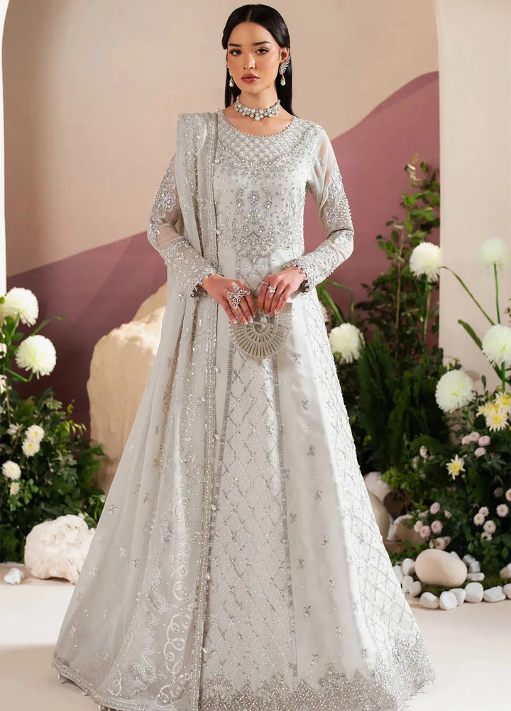 Reena by Alizeh Fashion Embroidered Chiffon Suit Unstitched 3 Piece AFB25RE D-4032 Musk - Formals Collection