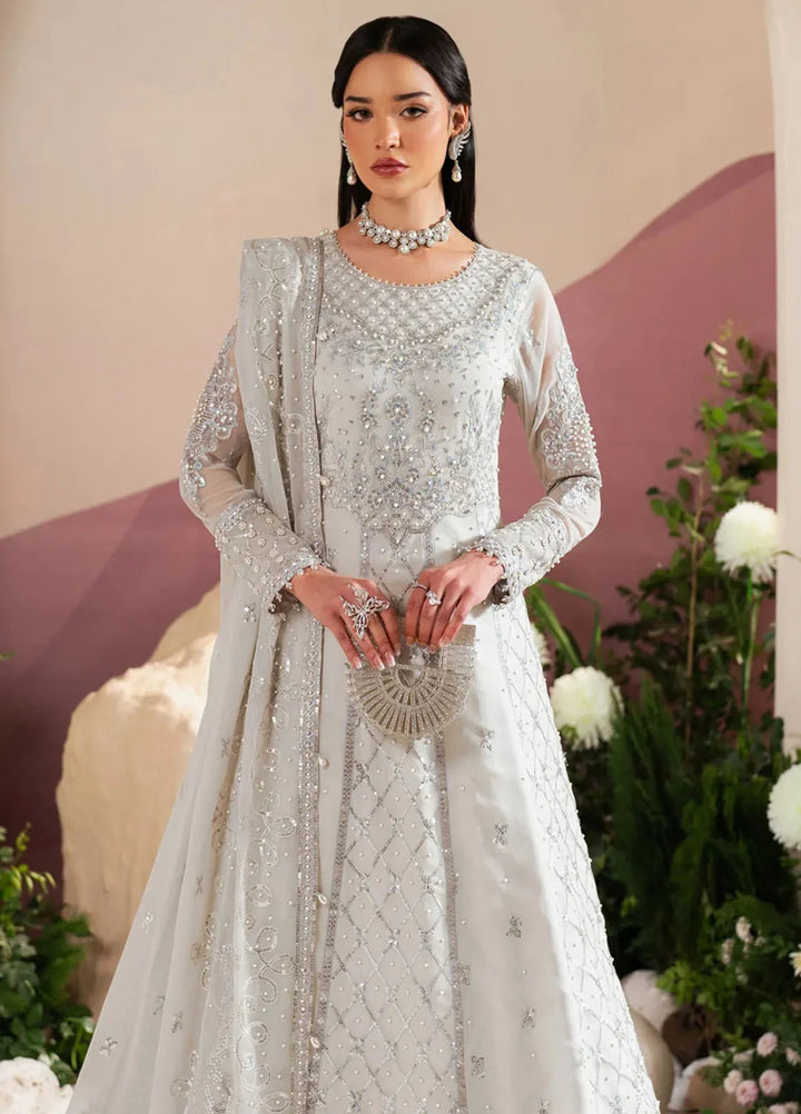 Reena by Alizeh Fashion Embroidered Chiffon Suit Unstitched 3 Piece AFB25RE D-4032 Musk - Formals Collection