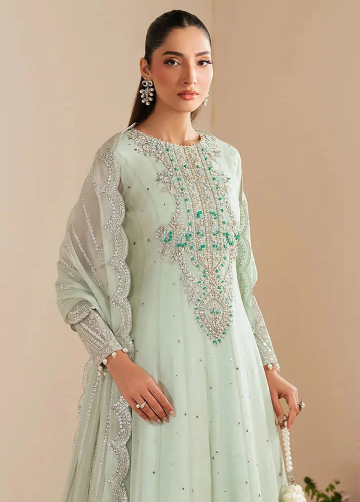 Reena by Alizeh Fashion Embroidered Chiffon Suit Unstitched 3 Piece AFB25RE D-4035 Rimel - Formals Collection