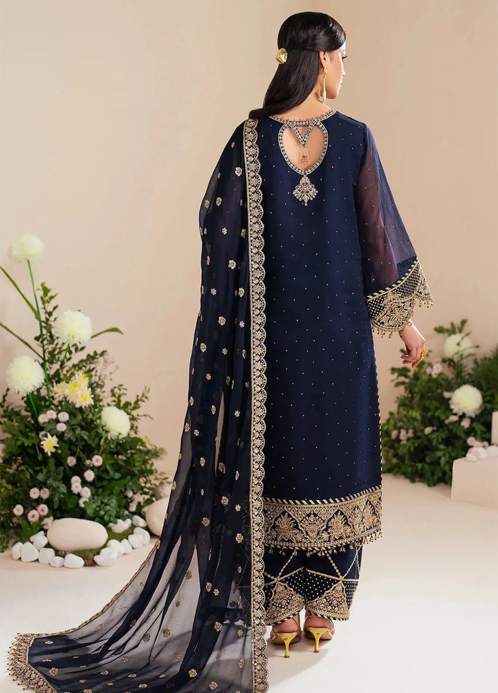 Reena by Alizeh Fashion Embroidered Chiffon Suit Unstitched 3 Piece AFB25RE D-4037 Erina - Formals Collection