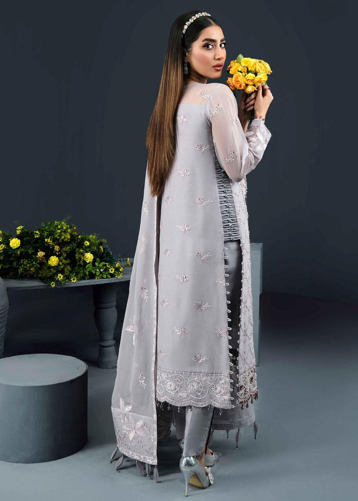 Reena By Alizeh Fashion Embroidered Chiffon Suits Unstitched 3 Piece AFB24R D-01 Asra - Luxury Collection
