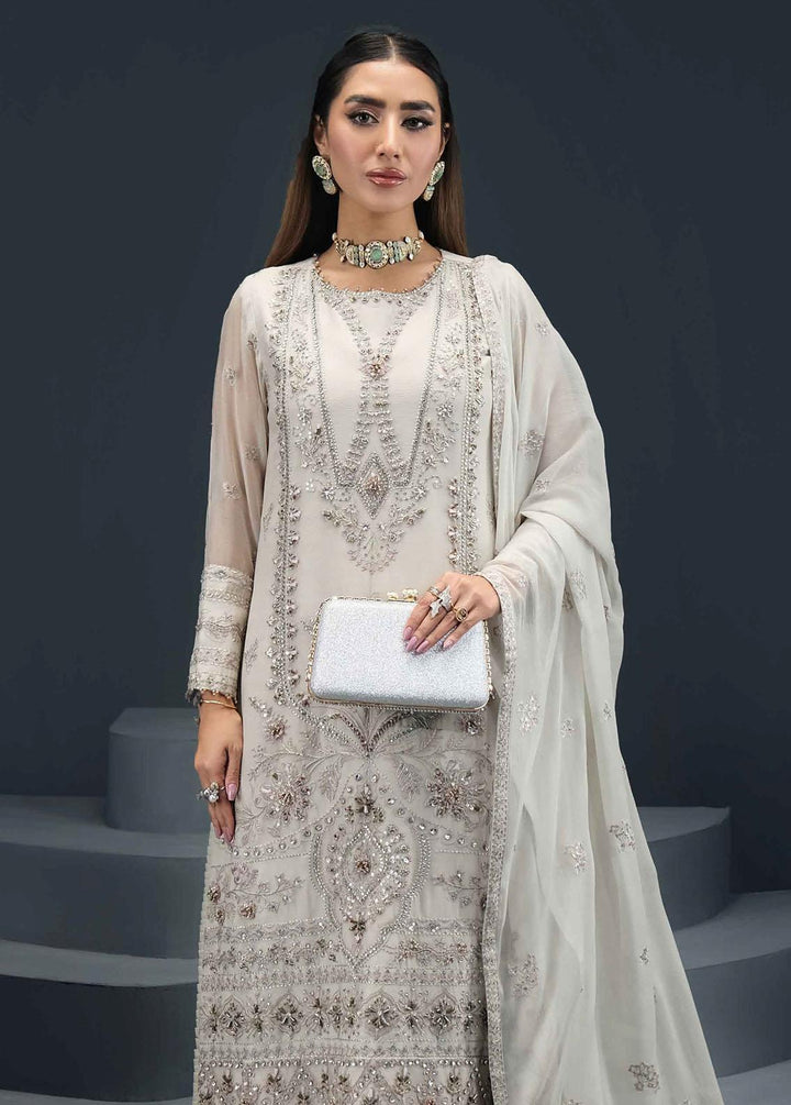Reena By Alizeh Fashion Embroidered Chiffon Suits Unstitched 3 Piece AFB24R D-08 Roha - Luxury Collection