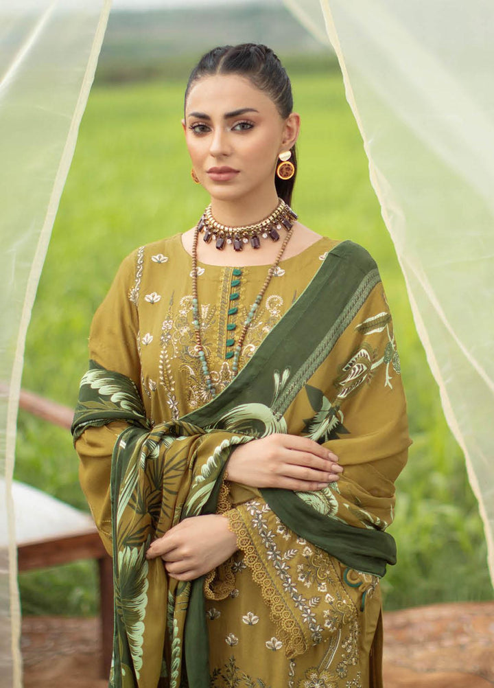Reet By Ramsha Embroidered Karandi Suits Unstitched 3 Piece RSH22-R6 R-602 - Luxury Collection