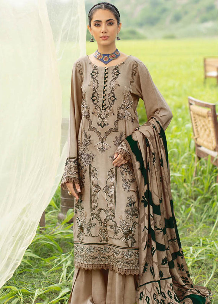 Reet By Ramsha Embroidered Karandi Suits Unstitched 3 Piece RSH22-R6 R-606 - Luxury Collection