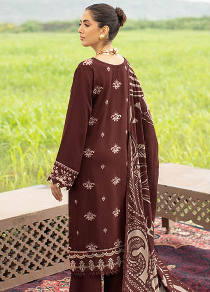 Reet By Ramsha Embroidered Karandi Suits Unstitched 3 Piece RSH22-R6 R-608 - Luxury Collection