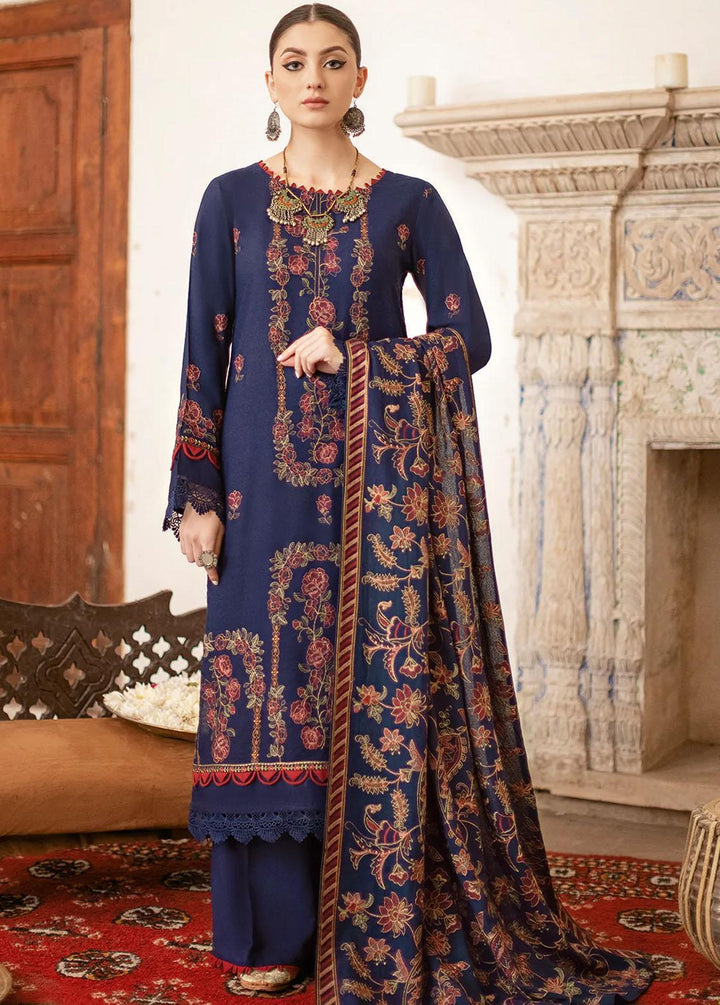 Reet By Ramsha Embroidered Karandi Suits Unstitched 3 Piece RSH22-R8 R-801 - Luxury Collection