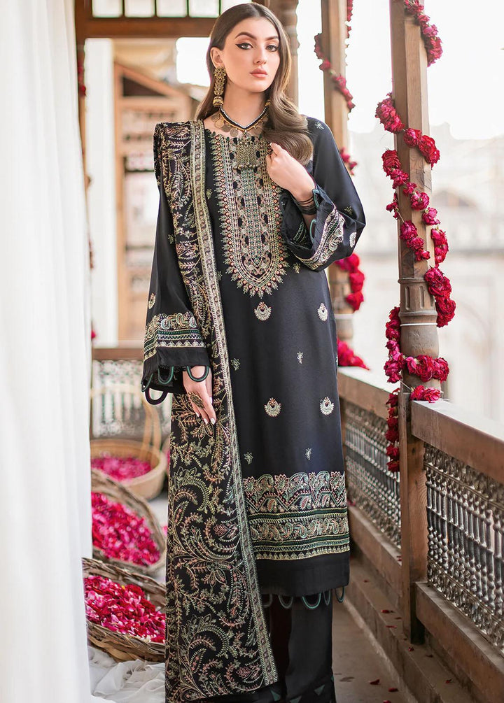 Reet By Ramsha Embroidered Karandi Suits Unstitched 3 Piece RSH22-R8 R-803 - Luxury Collection