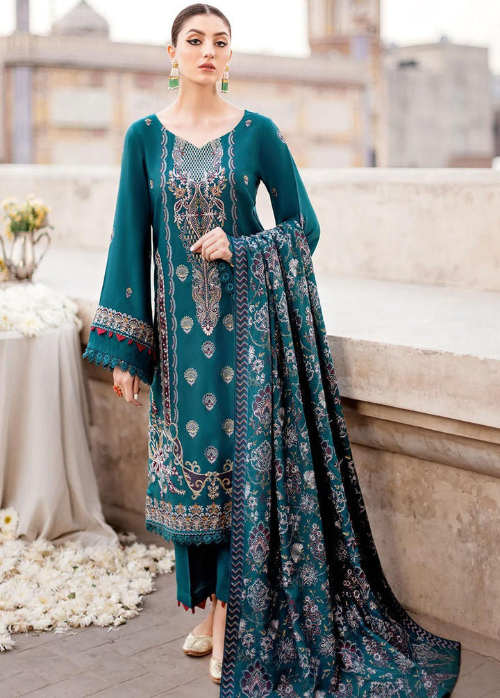 Reet By Ramsha Embroidered Karandi Suits Unstitched 3 Piece RSH22-R8 R-804 - Luxury Collection