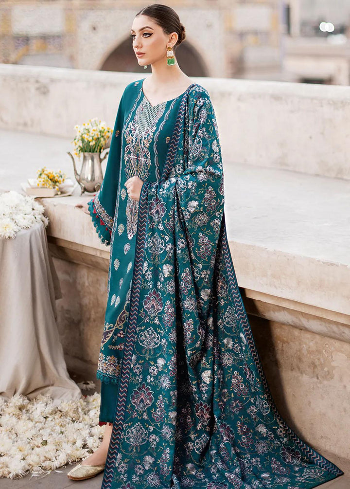 Reet By Ramsha Embroidered Karandi Suits Unstitched 3 Piece RSH22-R8 R-804 - Luxury Collection