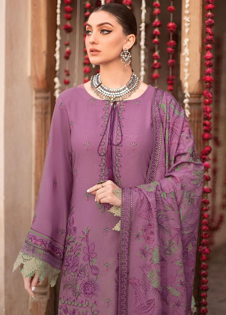 Reet By Ramsha Embroidered Karandi Suits Unstitched 3 Piece RSH22-R8 R-807 - Luxury Collection