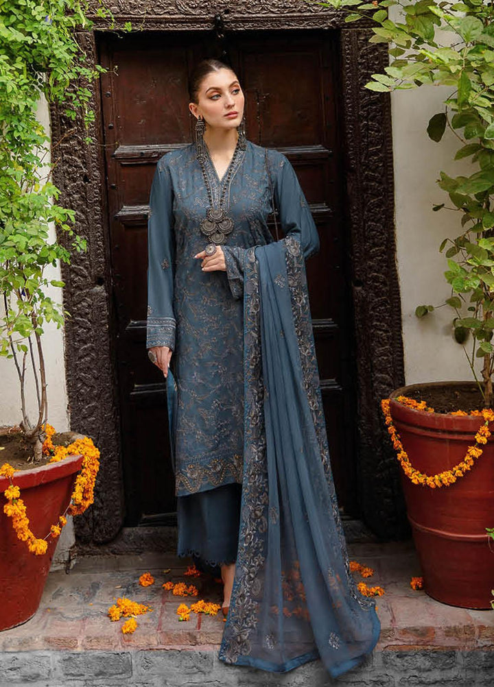 Reet By Ramsha Embroidered Karandi Suits Unstitched 3 Piece RSH22-R7 R-705 - Winter Collection