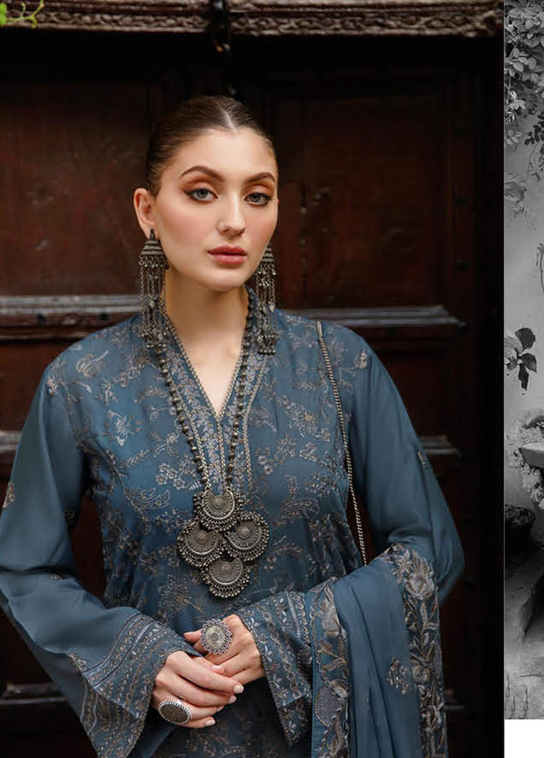 Reet By Ramsha Embroidered Karandi Suits Unstitched 3 Piece RSH22-R7 R-705 - Winter Collection