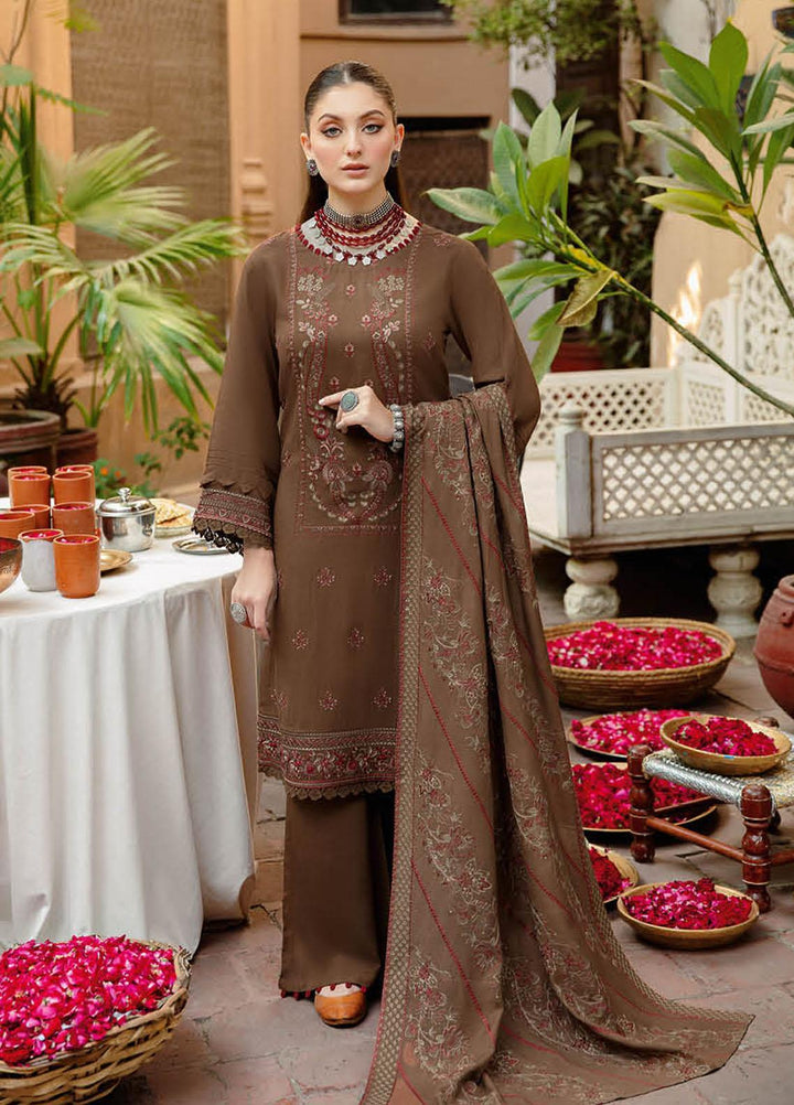Reet By Ramsha Embroidered Karandi Suits Unstitched 3 Piece RSH22-R7 R-706 - Winter Collection