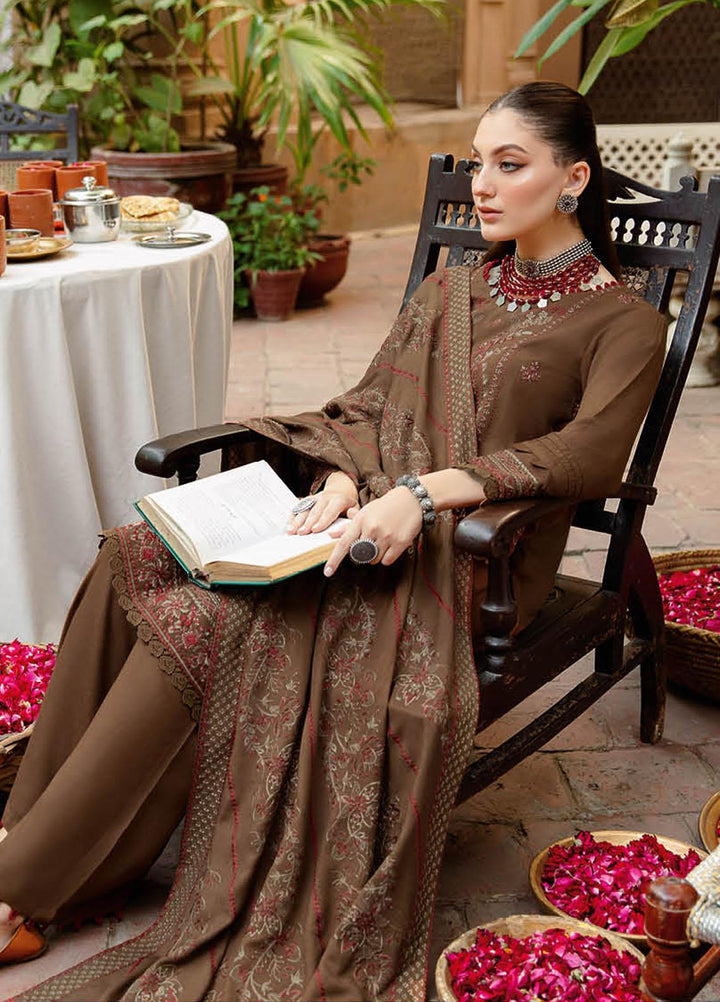 Reet By Ramsha Embroidered Karandi Suits Unstitched 3 Piece RSH22-R7 R-706 - Winter Collection