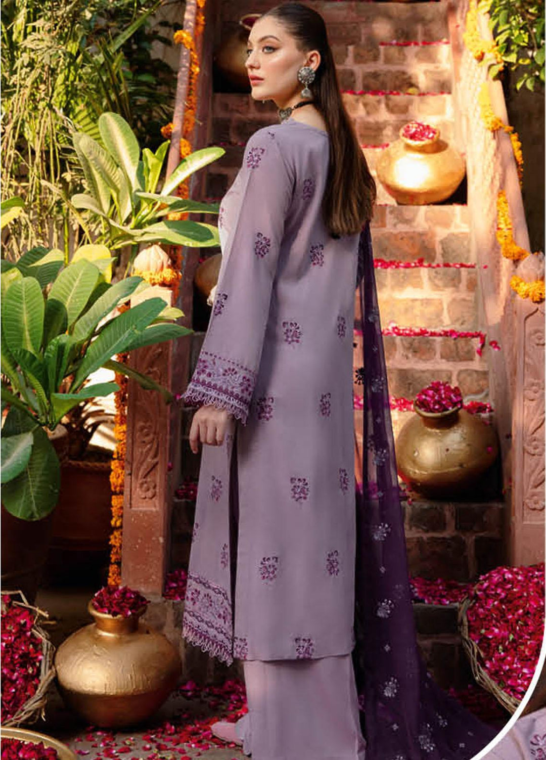 Reet By Ramsha Embroidered Karandi Suits Unstitched 3 Piece RSH22-R7 R-708 - Winter Collection