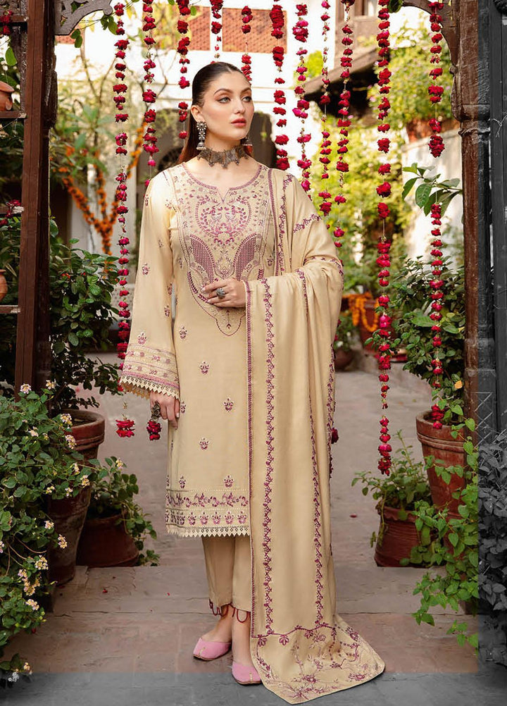 Reet By Ramsha Embroidered Karandi Suits Unstitched 3 Piece RSH22-R7 R-709 - Winter Collection