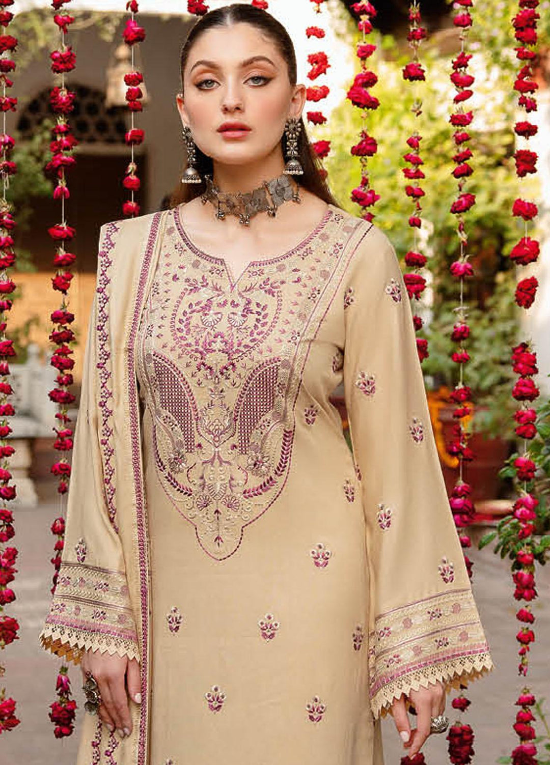 Reet By Ramsha Embroidered Karandi Suits Unstitched 3 Piece RSH22-R7 R-709 - Winter Collection