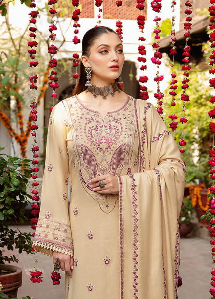 Reet By Ramsha Embroidered Karandi Suits Unstitched 3 Piece RSH22-R7 R-709 - Winter Collection
