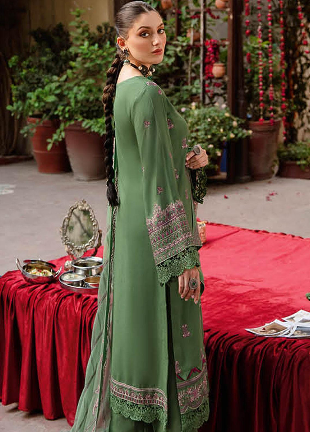 Reet By Ramsha Embroidered Karandi Suits Unstitched 3 Piece RSH22-R7 R-710 - Winter Collection