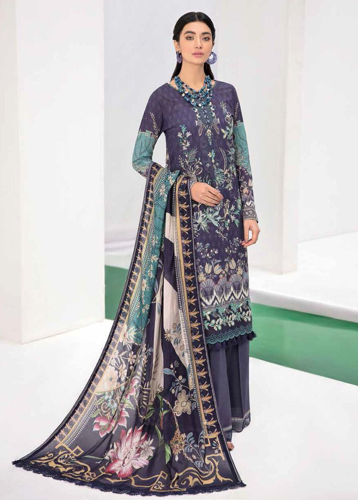 Reet By Ramsha Embroidered Lawn Suits Unstitched 3 Piece RSH22-R4 R-403 - Luxury Collection
