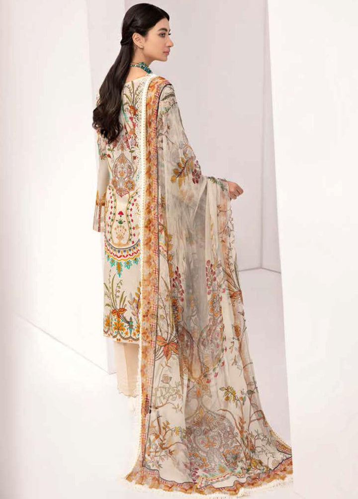 Reet By Ramsha Embroidered Lawn Suits Unstitched 3 Piece RSH22-R4 R-409 - Luxury Collection