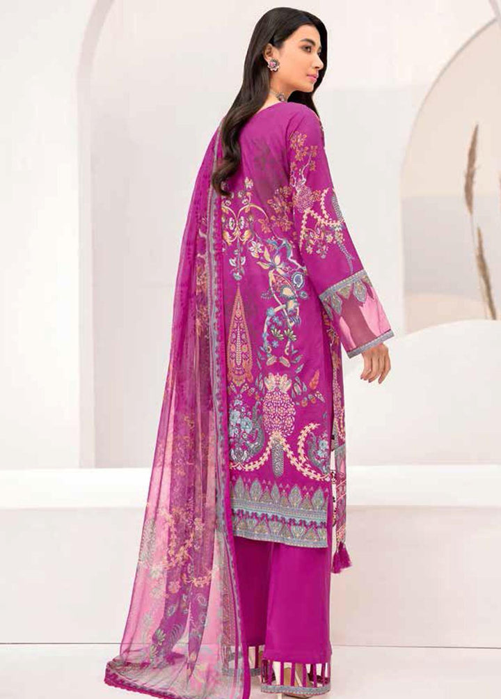 Reet By Ramsha Embroidered Lawn Suits Unstitched 3 Piece RSH22-R4 R-410 - Luxury Collection
