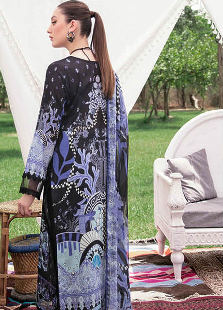 Reet By Ramsha Embroidered Lawn Suits Unstitched 3 Piece RSH22-R5 R-501 - Luxury Collection