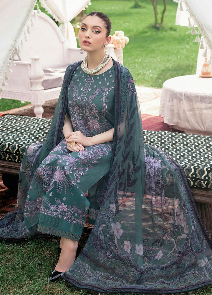 Reet By Ramsha Embroidered Lawn Suits Unstitched 3 Piece RSH22-R5 R-511 - Luxury Collection