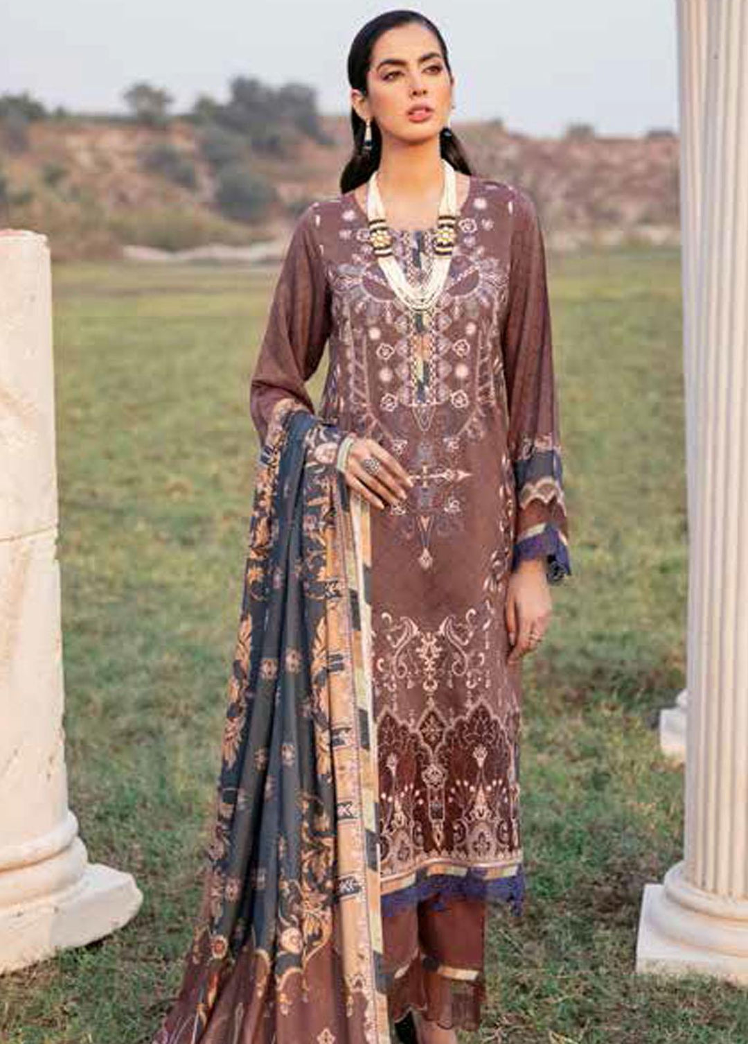 Reet By Ramsha Embroidered Viscose Suits Unstitched 3 Piece RSH21-R3 R-309 - Winter Collection