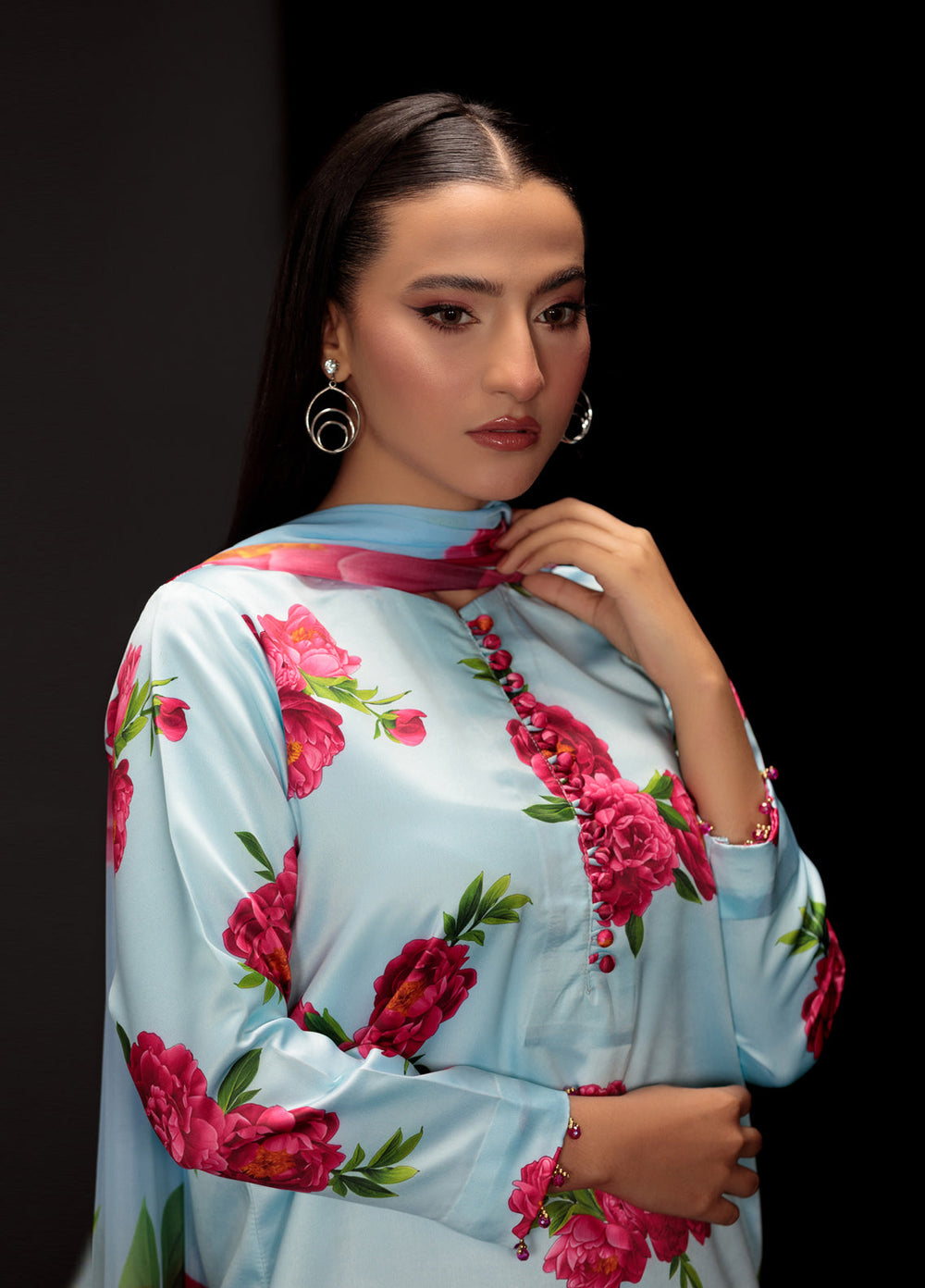 Reet Clothing Pret printed Silk 2 Piece Suit Celora