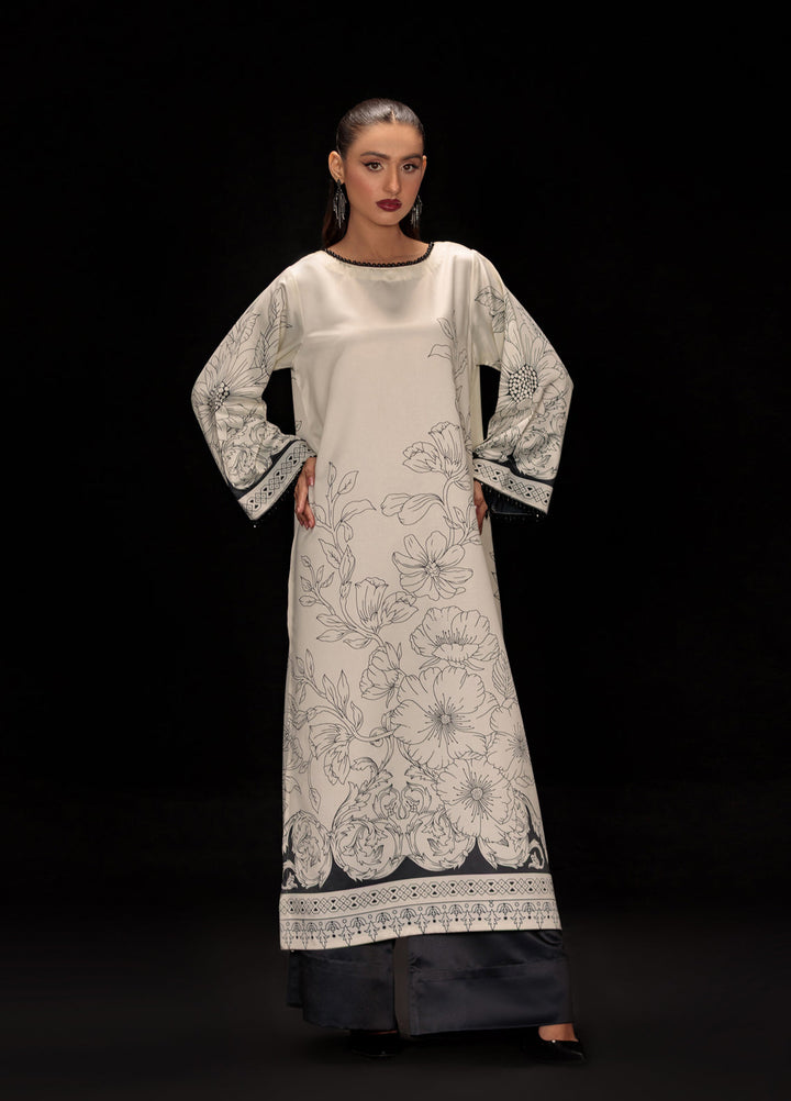 Reet Clothing Pret printed Silk 2 Piece Suit Mist