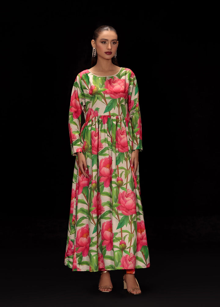 Reet Clothing Pret printed Silk 2 Piece Suit Peonelle