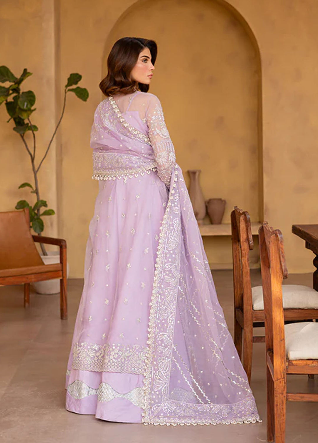 Regalia by Emaan Adeel Embroidered Organza Suits Unstitched 3 Piece EA25RL Aether - Formals Collection